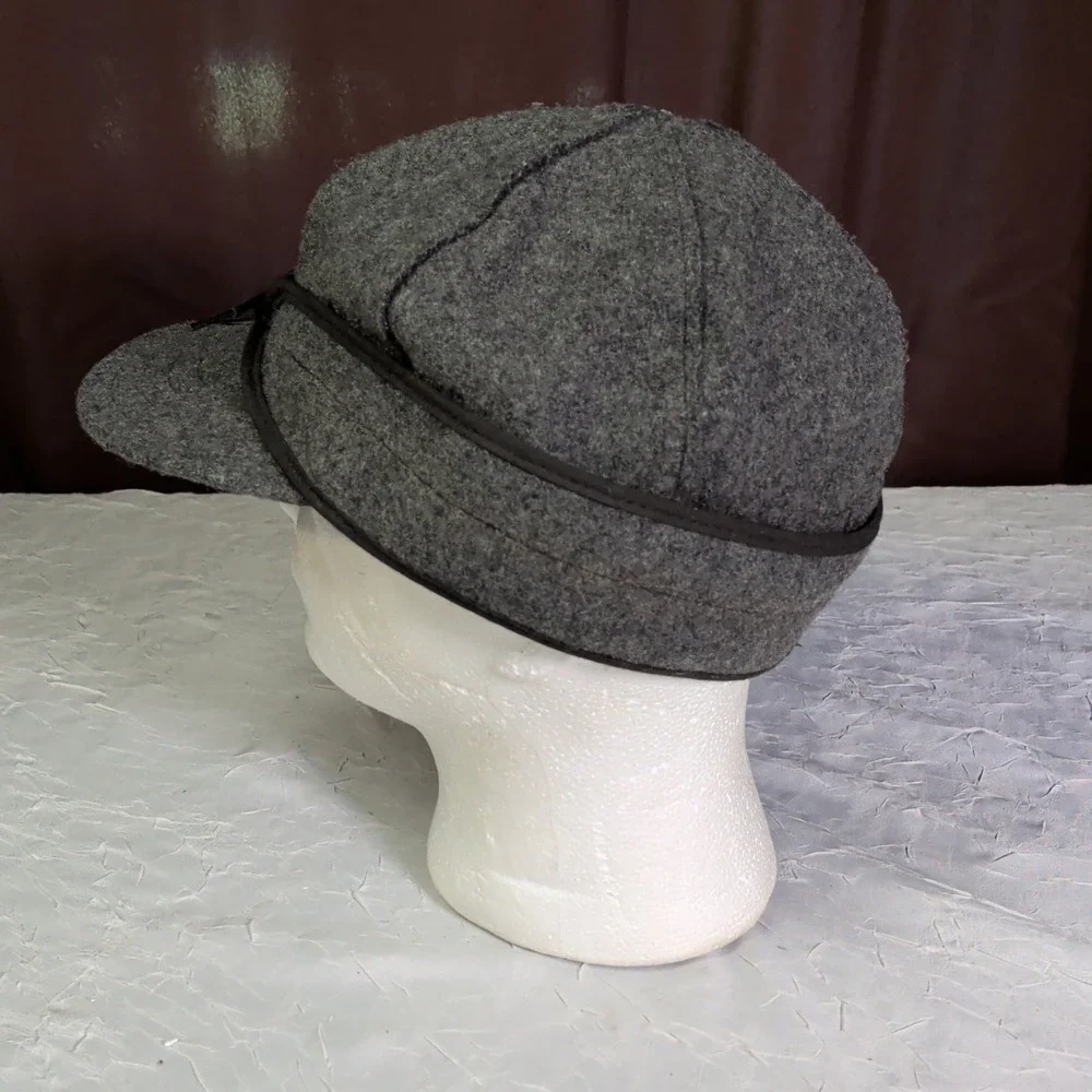 Stormy Kromer Original Kromer Cap Mens Size 7 3/8 Wool Hat Ear Flap Gray